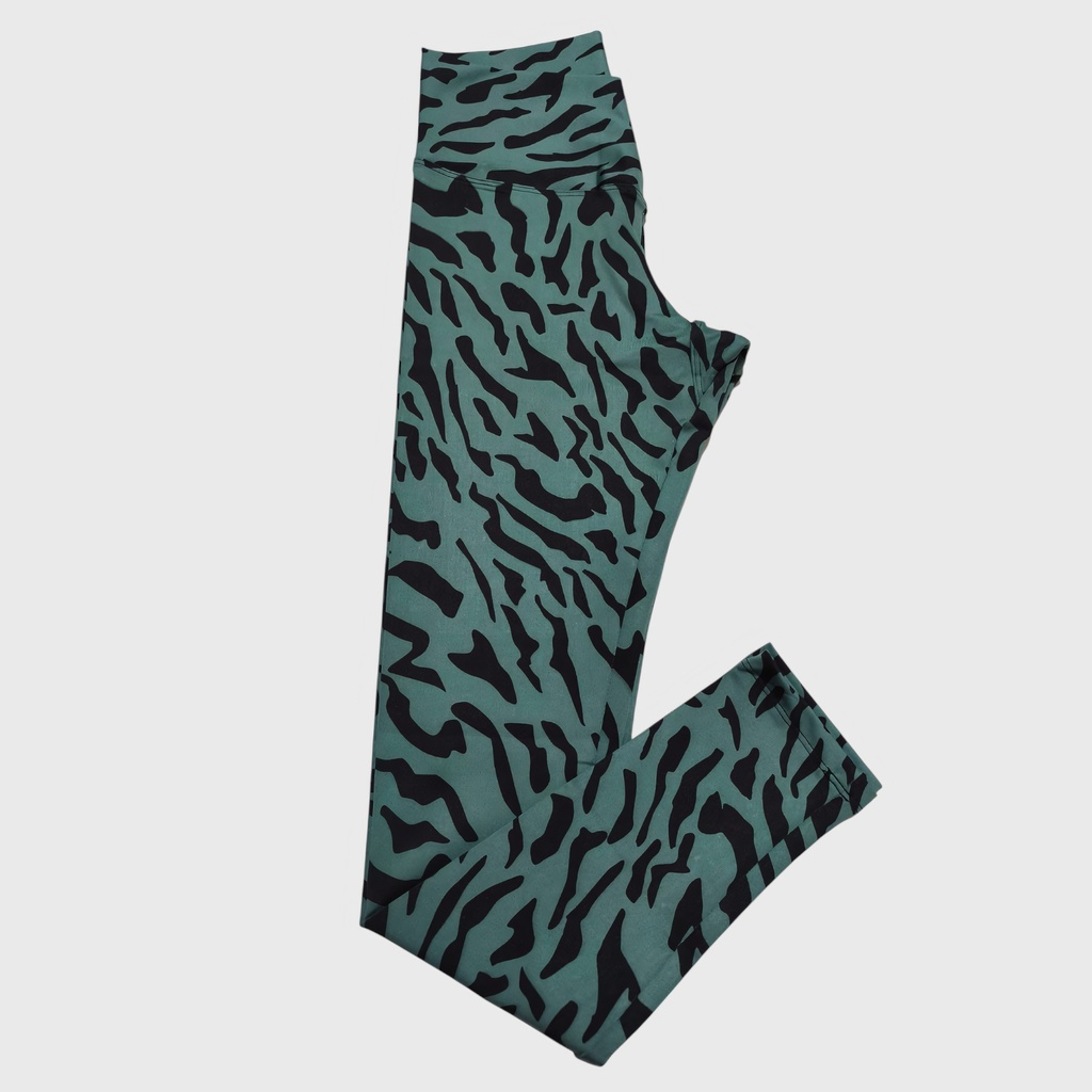 Legging Verde Animal Print