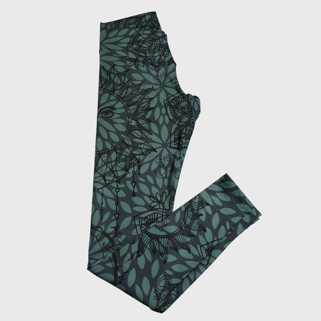 Legging Verde Oscuro Mandala