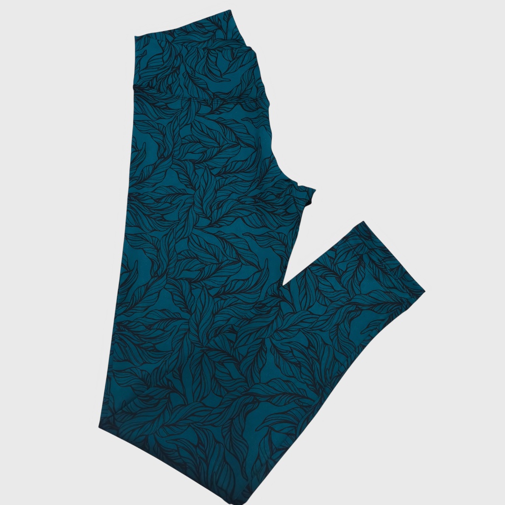 Legging Azul Mandala Hojas