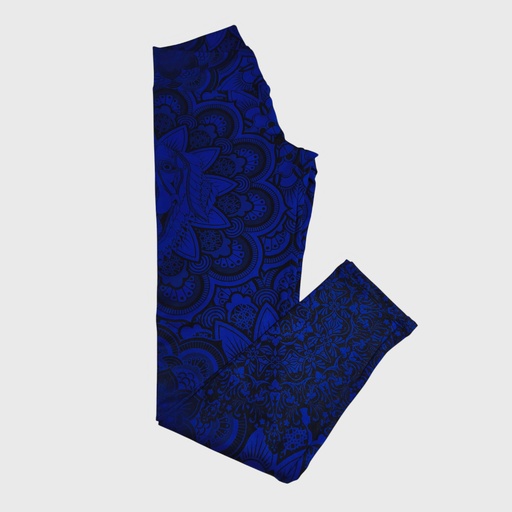 [legging-azulmandala-l] Legging Azul Mandala Talla L